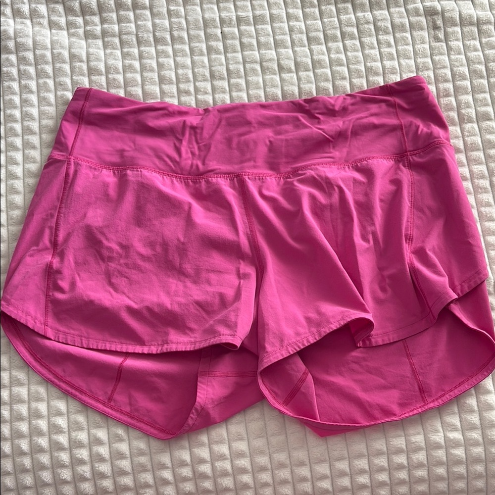 Women's High Rise Pink Lululemon Athletic Shorts